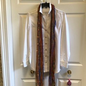 Sassy fun fall fringe scarf.